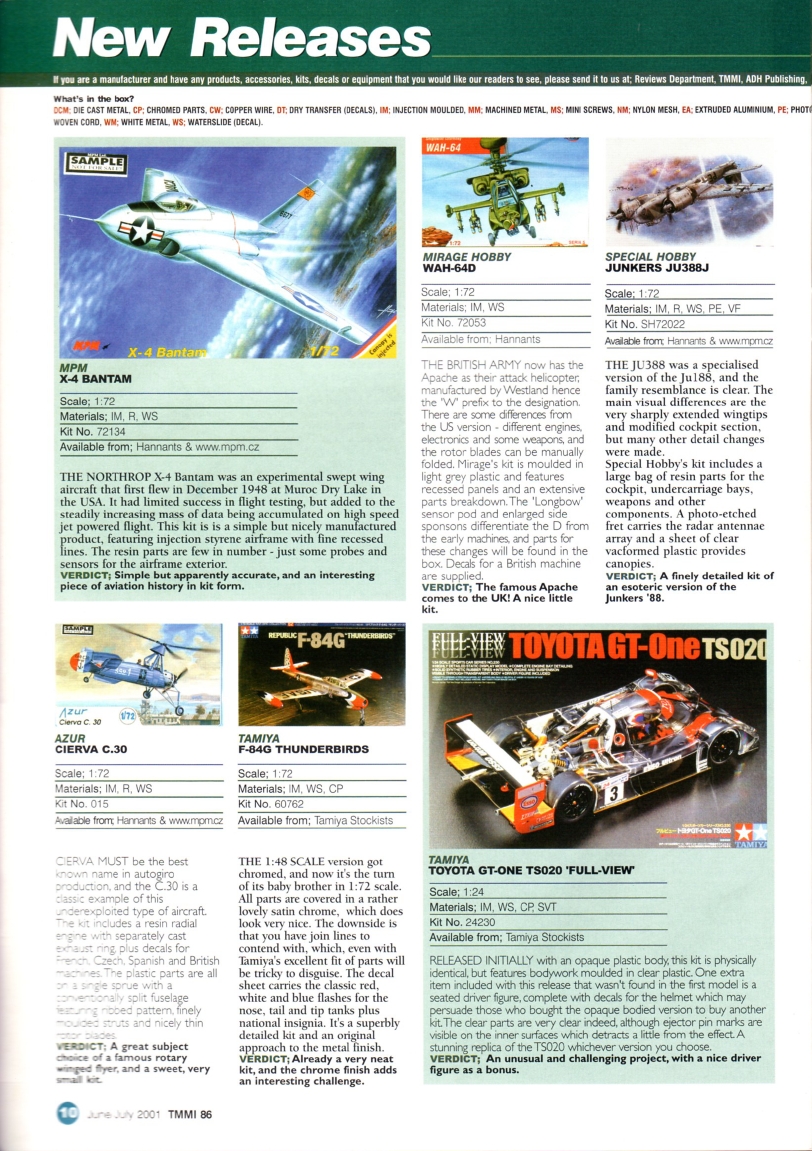 Tamiya Model Magazine 086 (2001-06)